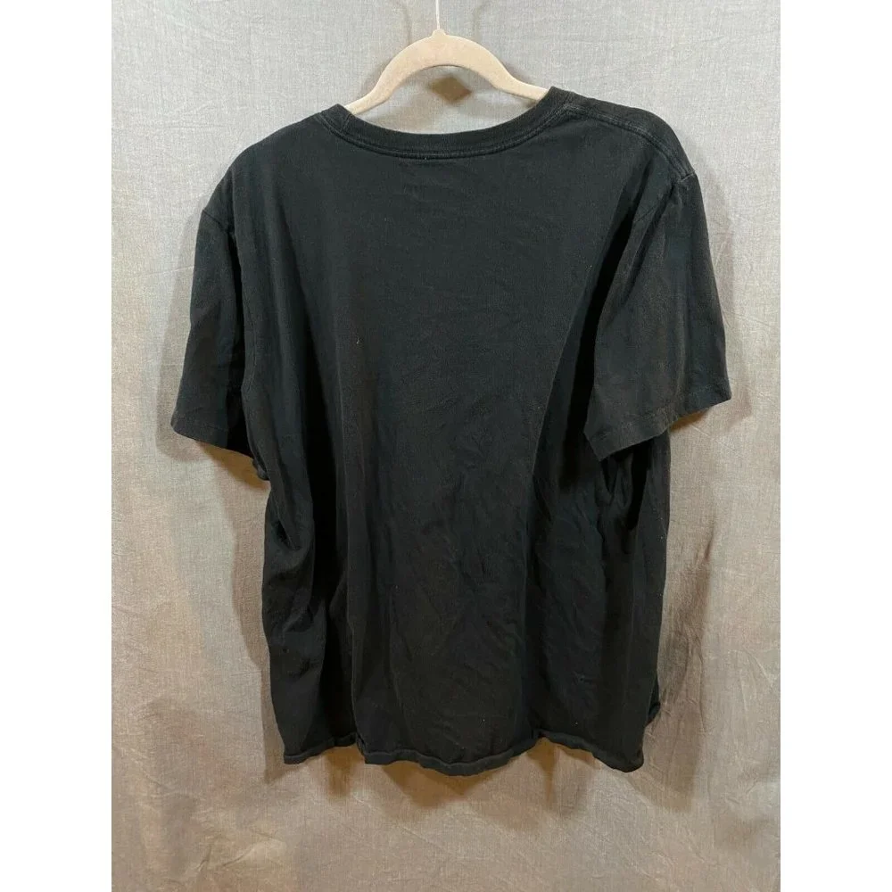 Nike Shirt‎ Adult Extra Large Black Spell Out Swoosh Pullover Tee Mens